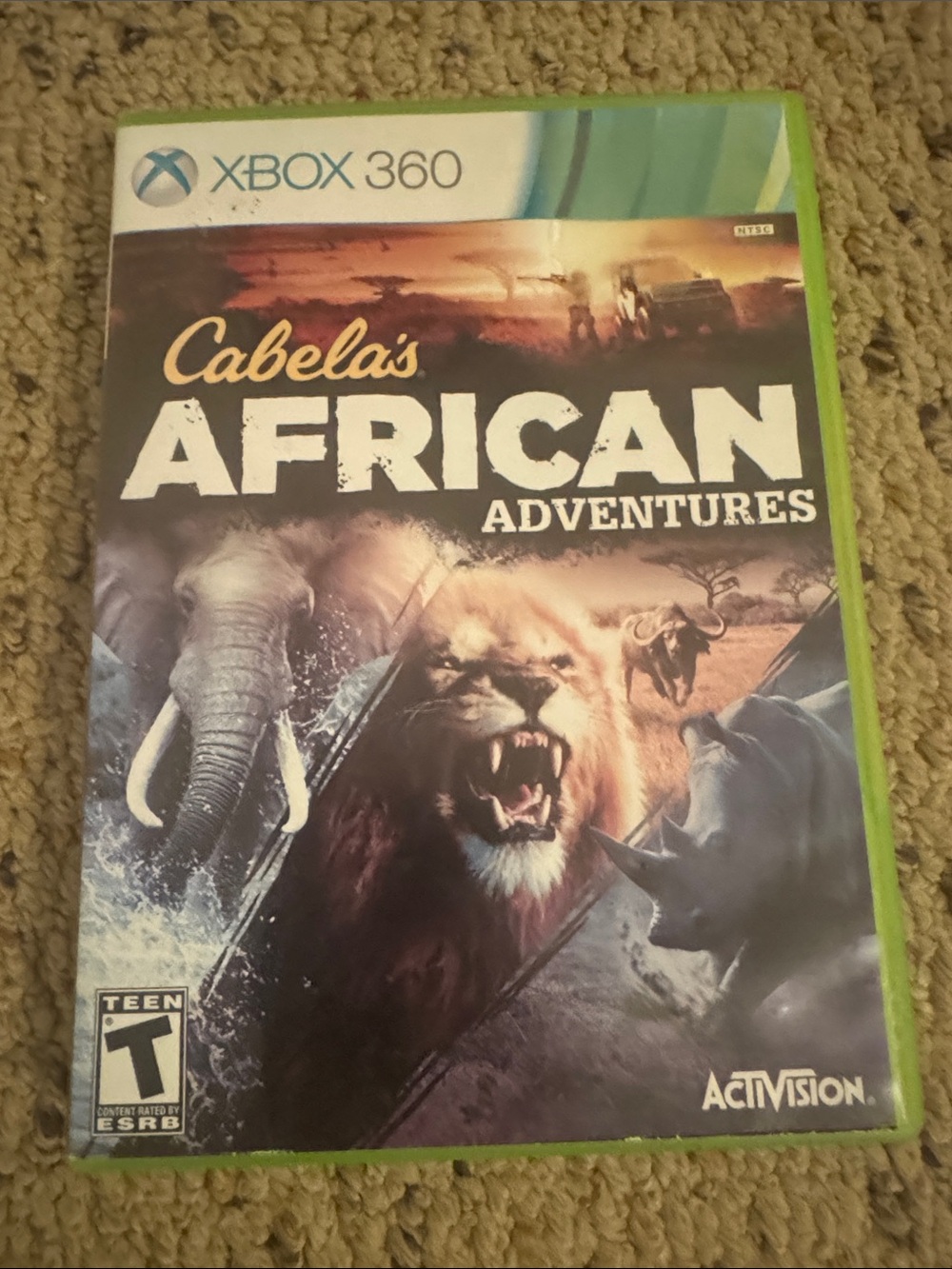Xbox 360 Activision Cabela's African Adventures (Green Case)